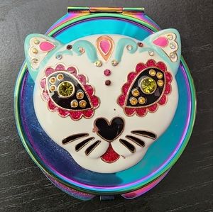 Betsey Johnson cat compact mirror